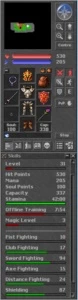 Conta Tibia-RP lvl 57 skills 98-88 e mais 9 char c/ h skills