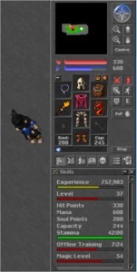 Conta Tibia-RP lvl 57 skills 98-88 e mais 9 char c/ h skills