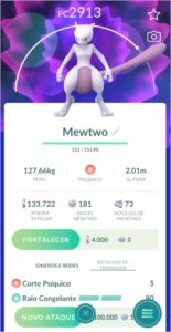 Mewtwo Pokémon Go - (Leia a Descrição) Lendário PC 2700+