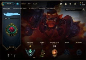 Conta platina 4 smurf lol - League of Legends
