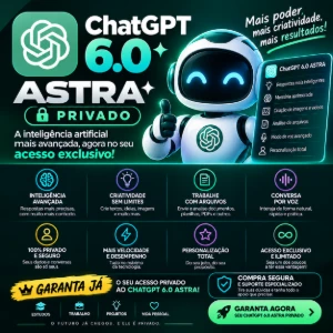 Chatgpt PRO ASTRA 6 por 30 dias + 330 dias bonus / Privado - Assinaturas e Premium