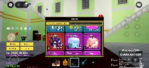 Conta level 2600 com 2 mamutes e maia algumas frutas - Roblox