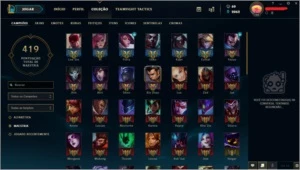 Conta LOL SoloQ G2/TFT G3 - c/ 173 skins c/ e-mail valido - League of Legends