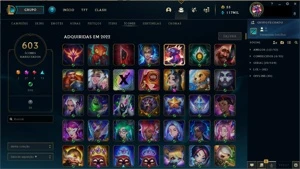 Conta LoL 1390 skins - League of Legends