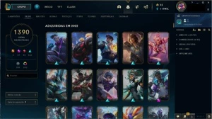 Conta LoL 1390 skins - League of Legends