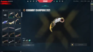Conta Valorant Karambit Champions 2021
