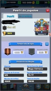 Conta de Clash Royale 11 lendárias, lvl 11
