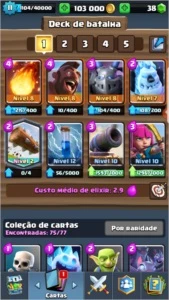 Conta de Clash Royale 11 lendárias, lvl 11