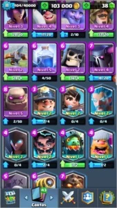 Conta de Clash Royale 11 lendárias, lvl 11