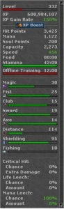 VENDO PALLY LVL 332 SKILL 116/95 - CELEBRA - Tibia