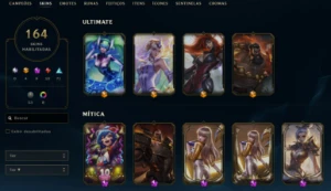 Conta League of Legends Full Acesso - 131 Champs e 164 Skins LOL