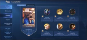 Conta Elo MÍTICO - 120 Skins e maioria emblemas no máximo - Mobile Legends