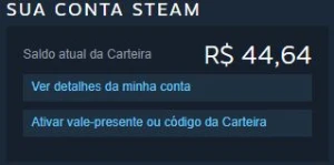 Steam 9 Anos + 44.64 Saldo + Jogos + Wallpeaper Engine