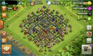 VILA CLASH OF CLANS CV 10(9.5) E COM CLASH ROYALE