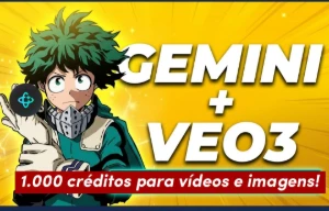 1 Mês Gemini Pro 1000 Créditos No Flow + Veo 3 - Inteligência Artificial