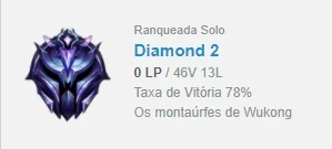 CONTA DIAMANTE II LOL - League of Legends
