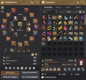 Conta Bdo 359/1401PA (Não Steam) - Black Desert