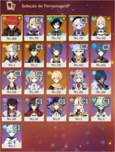 DILUC/VENTI/JEAN/QIQI(c1),ZHONG(c1),ALBEDO(c1)/2X ARMA 5 - Genshin Impact