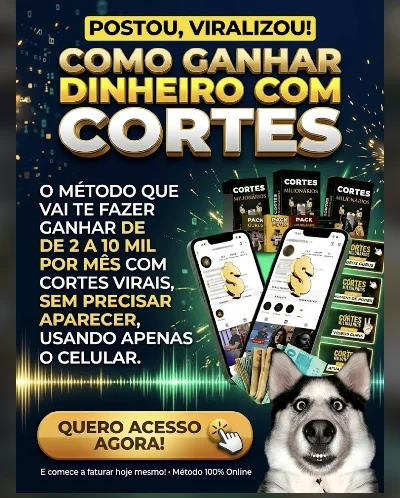 1500 Cortes De Vídeos Virais - Lifestyle Milionário + BÔNUS - Vídeos e Cortes Cortes Virais