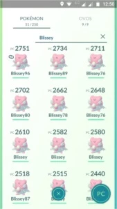 CONTA POKÉMON GO LV 32 SEM TIME MOD. BLISSEY PACK MAX CANDY