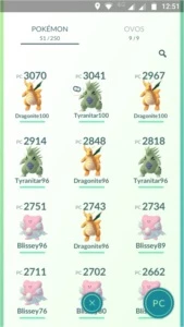 CONTA POKÉMON GO LV 32 SEM TIME MOD. BLISSEY PACK MAX CANDY