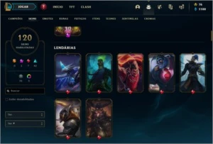 CONTA DE LOL - LVL 276 - 120 SKINS - League of Legends