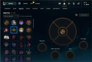 Conta Bronze 1 com 28 Champs e 5 Skins + 8 Espolios - League of Legends LOL