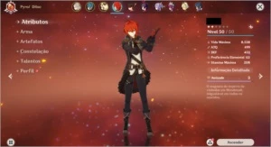Conta AR 35 com personagens 5 estrelas - Genshin Impact