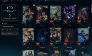 Esmeralda 4 com 70 Champs e 15 Skins + 17 Espolios - League of Legends LOL