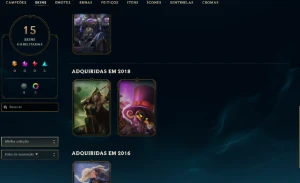 Esmeralda 4 com 70 Champs e 15 Skins + 17 Espolios - League of Legends LOL