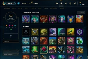 Conta Platina 4 com 36 Champs e 6 Skins + 1 Fragmento - League of Legends LOL