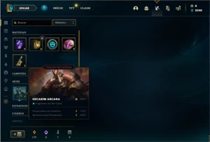 Conta Platina 4 com 36 Champs e 6 Skins + 1 Fragmento - League of Legends LOL