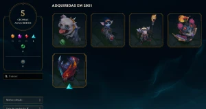 Conta League of Legends(PC) - 153 Skins - LVL 398 e + LOL