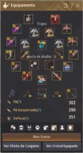 Conta SA Full Pen com 3 acc pen + 3 Trajes Orzeka - Black Desert