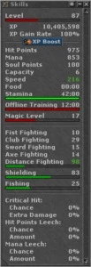 PALADINO 87 // KNIGHT 46 // DRUID 43 ### HONERA - Tibia