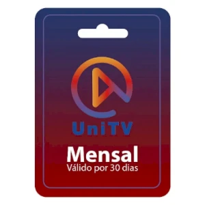 UniTV Recarga mensal 30 dias - Gift Card