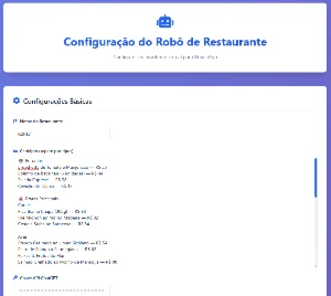 Código Fonte de Robô que atende clientes para Restaurantes - Others