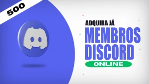 Discord 500 Membros Online - Social Media