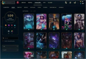 Gold 2 109 Skins Rammus Rei e Riven campeonato de 2012 - League of Legends LOL