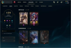 Gold 2 109 Skins Rammus Rei e Riven campeonato de 2012 - League of Legends LOL