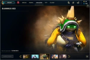 Gold 2 109 Skins Rammus Rei e Riven campeonato de 2012 - League of Legends LOL