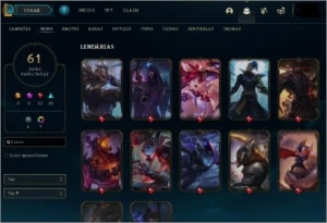 CONTA LOL LVL 263 / 38 CHAVES / 61 SKINS / 9 PAGINAS DE RUNA - League of Legends