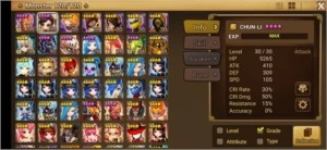 #285 M.Bison Light MoLong Bastet Ethna - Summoners War