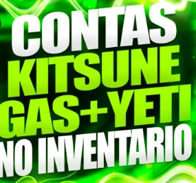 Level 2750 + Kitsune, Yeti E Gas No Inventário