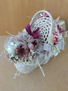 Cesta picnic decorada - Artesanato e Personalizados