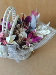 Cesta picnic decorada - Artesanato e Personalizados