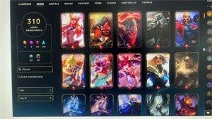 VENDO CONTA LOL 310 SKINS/NO PREÇO (ACEITO NEGOCIAÇÃO) - League of Legends