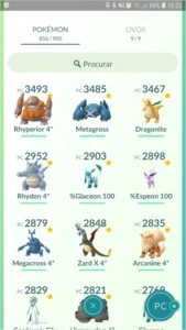 Conta Pokémon GO - Nível 38