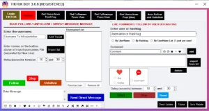 TikTok Bot Pro PREMIUM 2025 Automatiza Curtidas 3.6.6 - Social Media