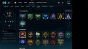 Conta Platina 2 - 115 skins - Todos os Campeões. - League of Legends LOL